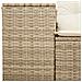 Divano da Giardino con Cuscini a 2 Posti Beige in Polyrattan - Foto miniatura 7