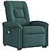 Poltrona Alzapersona Massaggiante Elettrica Verde Scuro Tessuto - Foto miniatura 4