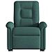 Poltrona Alzapersona Massaggiante Elettrica Verde Scuro Tessuto - Foto miniatura 5