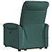 Poltrona Alzapersona Massaggiante Elettrica Verde Scuro Tessuto - Foto miniatura 7