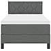 Letto con Rete a Molle con Materasso & LED Grigio Scuro 90x190 cm Tessuto - Foto miniatura 8