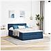 Pouf Letto con Materasso e LED Blu 140x190 cm - Foto miniatura 4