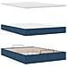 Pouf Letto con Materasso e LED Blu 140x190 cm - Foto miniatura 9