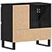 Mobile bagno vitaXL Nero Rovere 65x33x60 cm Legno ingegnerizzato - Foto miniatura 8