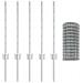 Cancello Euro con 5 Posti U Argento 0,6x10 m Acciaio - Foto miniatura 4