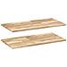 Mensole da Parete 2 pz 80x40x2 cm Legno Acacia Non Trattato - Foto miniatura 1