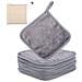 Set Di Panni Struccanti In Microfibra, 9 Pezzi, 15 X 15 Cm, Grigio - Foto miniatura 1