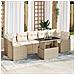 Set Divano da Giardino 8 pcs Beige 100 x 55 x 73 cm Poly Rattan - Foto miniatura 2