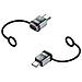 Adattatore Dritto Da Femmina Type-c A Maschio Type-c 240w 120gbps - Confezione Da 2 Silver - Foto miniatura 1