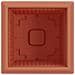 Vaso quadrato per fiori 6 pcs Rosso Mattone 23 x 23 x 17,5 cm - Foto miniatura 7