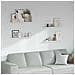 Scaffale da parete 4 pcs Marmo Bianco 80 x 9 x 3 cm - Foto miniatura 2
