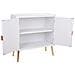 Mobile Da Ingresso In Legno Bianco 80x36,5x81,5h - Foto miniatura 3
