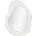 Specchio Bosa Da Parete Con Cornice In Teddy Bianco 46,5×61 Cm - Foto miniatura 1