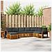 Set divani 8 pcs Naturale e Antracite Legno di Acacia Massello - Foto miniatura 2