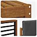 Set divani 8 pcs Naturale e Antracite Legno di Acacia Massello - Foto miniatura 6