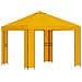 Gazebo 3 x 3 m Giallo Poliestere e Acciaio 190 gsm - Foto miniatura 1
