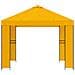 Gazebo 3 x 3 m Giallo Poliestere e Acciaio 190 gsm - Foto miniatura 4