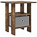 Comodino Rovere fumé 41 x 40 x 45 cm Legno multistrato - Foto miniatura 1