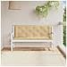 Cuscini Panca Giardino 2pz Beige Mélange 150x50x7 cm Tessuto - Foto miniatura 3