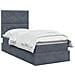 Letto con contenitore LED e materasso Grigio Scuro 90 x 200 cm - Foto miniatura 3