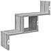 Scaffale da parete Sonoma grigio 48 x 15 x 42 cm - Foto miniatura 6