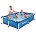 Piscina Rettangolare in Metallo 221x150x43 cm - Foto miniatura 1