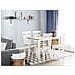 Tavolo Da Pranzo In Legno Bianco 119 X 75 Cm Louisiana - Foto miniatura 12