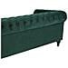 Divano Vintage A 3 Posti In Tessuto Verde Chesterfield - Foto miniatura 24