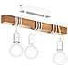 Lampada Da Soffito Townshend Con 3 Lampadine Legno Bianco E Beige - Foto miniatura 1