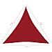 Parasole a Vela Oxford Triangolare 3x3x3 m Rosso - Foto miniatura 6