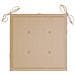 Sedie da Giardino con Cuscini Beige 4 pz Massello di Teak - Foto miniatura 7