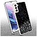 Custodia Compatibile Con Samsung Galaxy S21 Plus In Nero Con Glitter - Coperchio Protettivo In Silicone Tpu Flessibile Con Glitter Scintillanti - Foto miniatura 3
