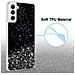 Custodia Compatibile Con Samsung Galaxy S21 Plus In Nero Con Glitter - Coperchio Protettivo In Silicone Tpu Flessibile Con Glitter Scintillanti - Foto miniatura 4