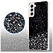 Custodia Compatibile Con Samsung Galaxy S21 Plus In Nero Con Glitter - Coperchio Protettivo In Silicone Tpu Flessibile Con Glitter Scintillanti - Foto miniatura 5