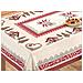 Tovaglia Copritavolo Centrino Runner Tavola Tirolese Montagna Baita Monte Bianco 140x140 Monte Bianco - Foto miniatura 2