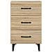 Comodino Rovere Sonoma 40x40x66 Cm In Legno Multistrato - Foto miniatura 2