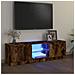 Mobile Porta TV con Luci LED Rovere Fumo 120x30x35,5 cm - Foto miniatura 4