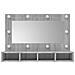 Mobile A Specchio Con Led Grigio Sonoma 90x31,5x62 Cm - Foto miniatura 4