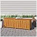 Contenitore Da Giardino Con Ruote 150x50x58cm Massello Acacia - Foto miniatura 1