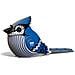 067 Puzzle 3d In Carta Ecologica Blue Jay Nuovo Sigillo] - Foto miniatura 1