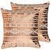 Set Di 2 Cuscini Oujda Cotone 50 X 50 Cm Rame Trama Geometrica - Foto miniatura 4