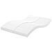 Materasso In Schiuma Bianco 140x210 Cm 7 Zone Durezza 20 Ild - Foto miniatura 1