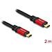 Cavo USB 2.0 USB Type-C maschio per maschio PD 3.0 100 W E-Marker 2 m metallo rosso - Foto miniatura 2