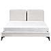 Letto Bouclé Melle 160 X 200 Cm Bianco Sporco - Foto miniatura 4
