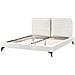 Letto Bouclé Melle 160 X 200 Cm Bianco Sporco - Foto miniatura 5
