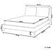 Letto Bouclé Melle 160 X 200 Cm Bianco Sporco - Foto miniatura 8
