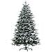 Albero di Natale Innevato 180cm con 2531 Rami Alto e Stretto con Base Pieghevole, Verde - Foto miniatura 1