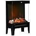 Camino Elettrico 1000W / 2000W con Fiamma LED Realistica e Controllo Temperatura, 40.5x20x62 cm, Nero - Foto miniatura 1