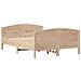 Letto senza Materasso 140x190 cm in Legno Massello di Pino - Foto miniatura 3
