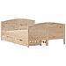 Letto senza Materasso 140x190 cm in Legno Massello di Pino - Foto miniatura 8